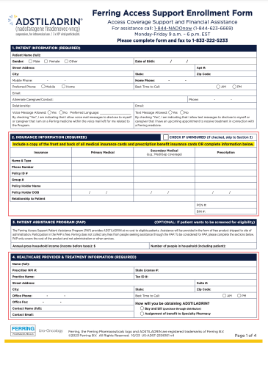 ADSTILADRIN Patient Enrollment Form Downloadable Guide